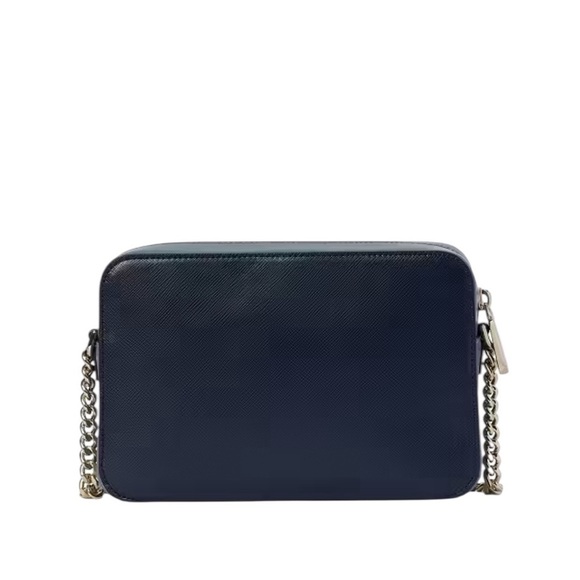 Kate Spade Wednesday Medium Camera Bag in Navy and Sky Blue - Picture 2 of 12